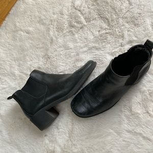 Vintage Leather Chunky Boots